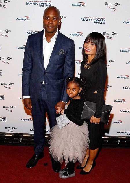 A picture of Sonal Chappelle with her father Dave Chappelle and mother Elaine Chappelle.